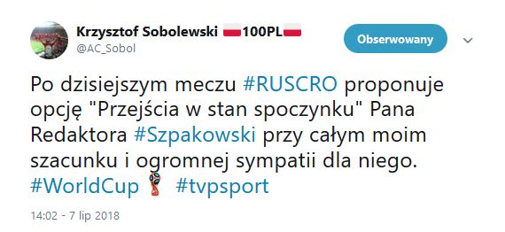 Wpis na Twitterze szefa Komitetu Wykonawczego PiS 