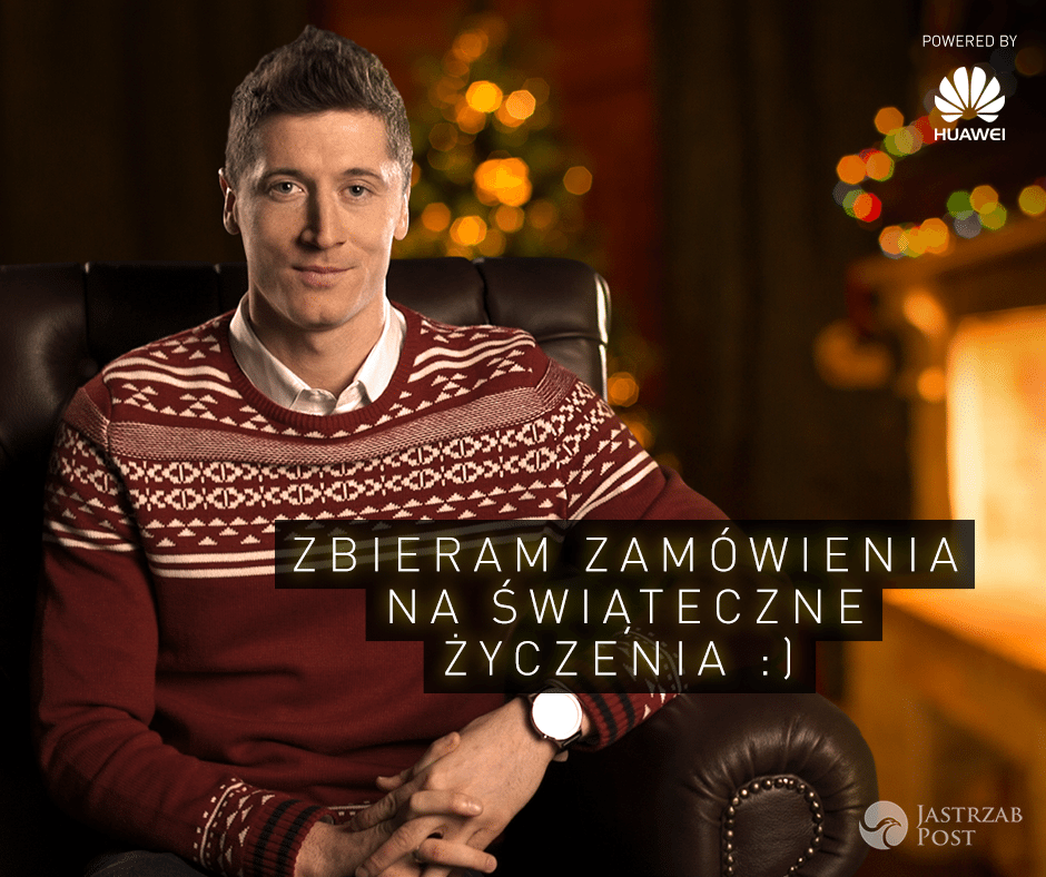 Robert Lewandowski składa życzenia na święta