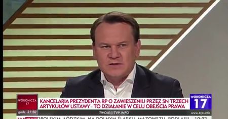 Dominik Tarczyński znowu szokuje. Drwi z sędziów SN, przywołując nazwisko Donalda Tuska
