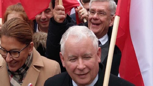 Stanisław Karczewski zameldował się na marszu za pośrednictwem mediów społecznościowych