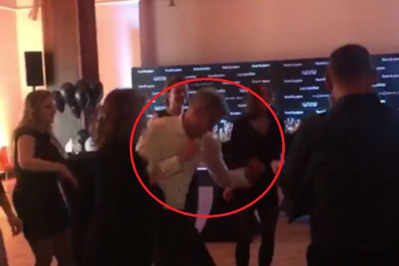 Michał Żebrowski zaszalał na parkiecie. Nagrała go żona 