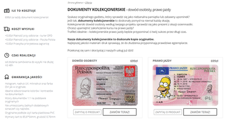 Dowody kolekcjonerskie. Nielegalne od lipca. W sieci można je kupić bez problemu