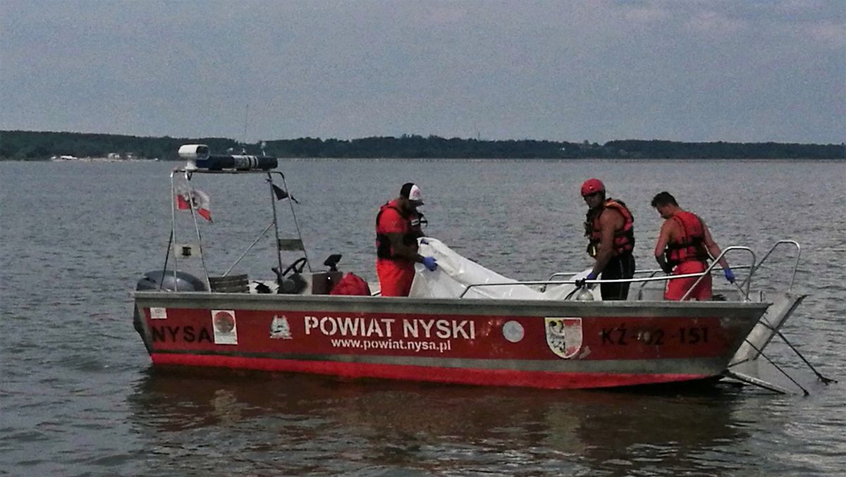 Jezioro Nyskie. WOPR odnalazł ciało zaginionego żeglarza. Poszukiwania trwały cztery dni