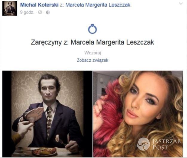 Misiek Koterski i Marcela Leszczak zaręczyli się