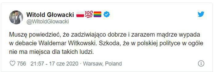Witold Głowacki o Waldemarze Witkowskim