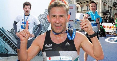 Gwiazdy podczas 11. PZU Półmaratonu Warszawskiego: Robert Korzeniowski, Krzysztof Wieszczek, Szymon Kulka...