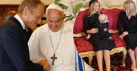 Kasia Tusk pokazała twarz córki! Z całą rodziną spotkały się z papieżem Franciszkiem