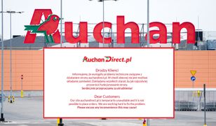 W Auchan nie można robić zakupów przez Internet. Klienci zaniepokojeni