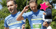 Piotr Kraśko z córką Laurą na Maratonie Mazury!