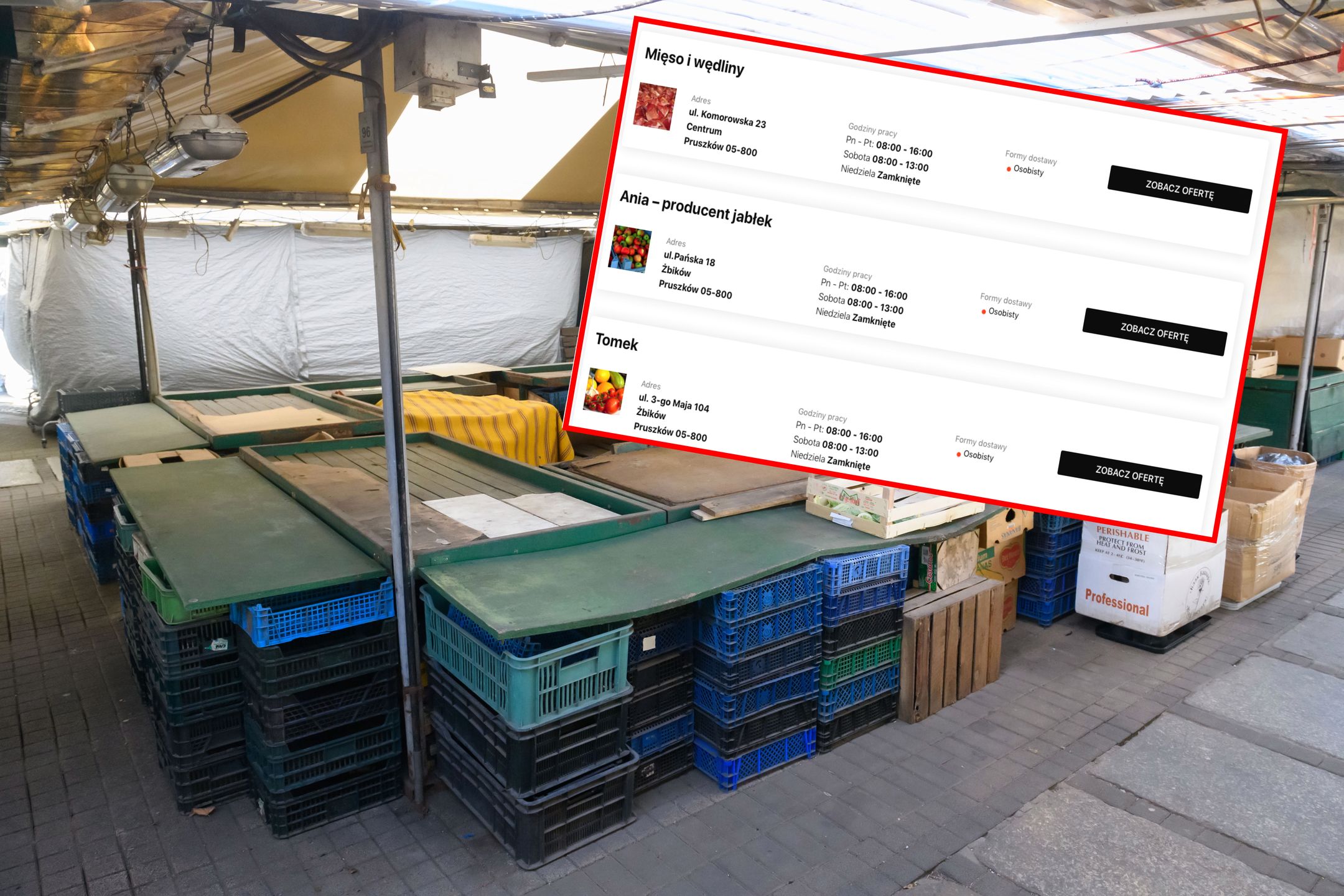 Bazary zamknięte prze koronawirusa, ale sprzedawcy starają się sobie radzić, jak mogą