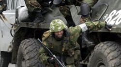 Rosjanie na miejscu szturmu