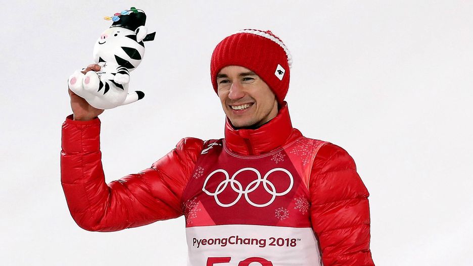 Kamil Stoch zdobył złoty medal, podczas konkursu olimpijskiego na dużej skoczni