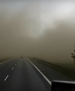 Niezwykłe zjawisko pod Bydgoszczą. Kierowcy wjechali w burzę piaskową!