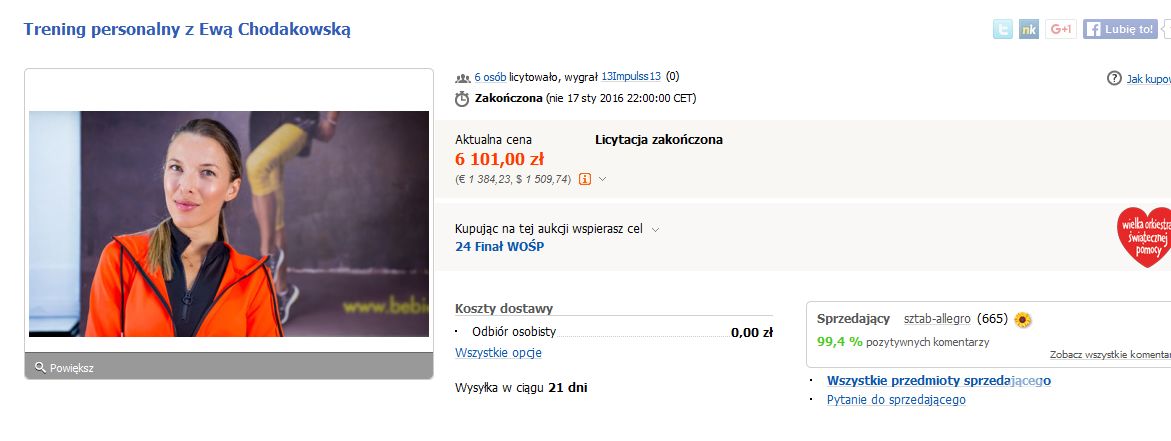 Trening z Ewą Chodakowską