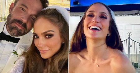 Już są! Pierwsze ślubne zdjęcia Jennifer Lopez i Bena Afflecka biją rekordy popularności w sieci! Gwiazda nie zawiodła wyborem sukni