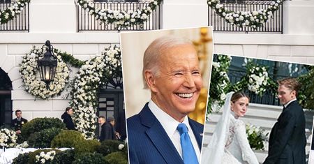 Wnuczka Joe Bidena wzięła ślub! Suknią zachwyca się amerykański "Vogue". Z tej okazji Biały Dom przeszedł niebywała zmianę na zewnątrz
