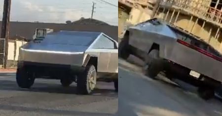 Tesla Cybertruck przyłapany na publicznej drodze. Czy prowadził ją Elon Musk?