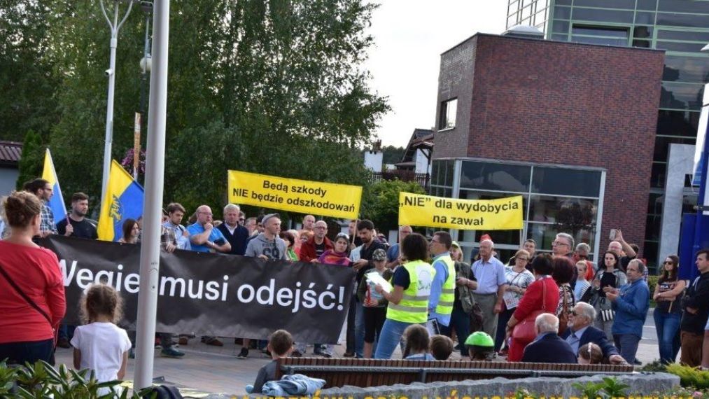 Mieszkańcy Imielina kilkakrotnie protestowali przeciwko górniczej specustawie