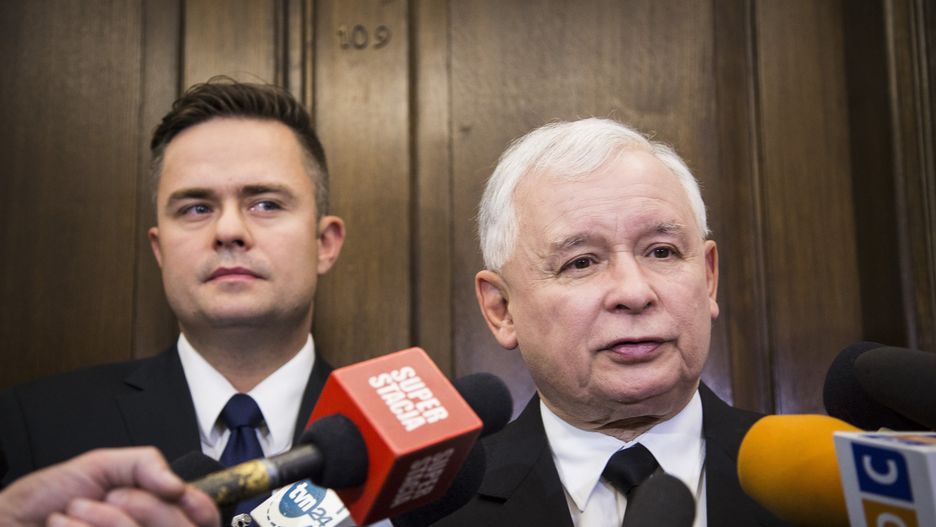 Adam Hofman i Jarosław Kaczyński
