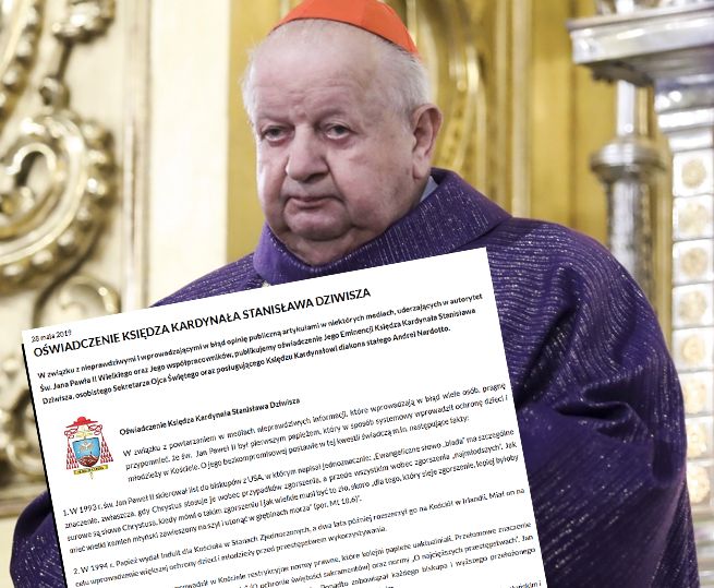 Jest oświadczenie kardynała Stanisława Dziwisza ws. Jana Pawła II