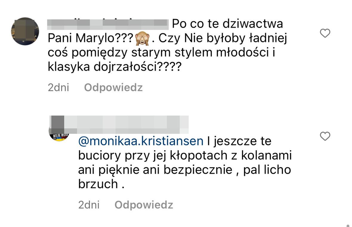 Maryla Rodowicz - komentarze fanów