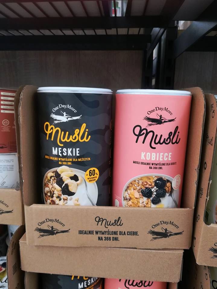 Bokserki i figi, muesli czarne i różowe – gdzie jest granica podziału na produkty męskie i żeńskie