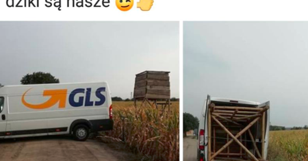 Samochód znanej firmy kurierskiej wykorzystany przez myśliwych. "Wyciągniemy konsekwencje"