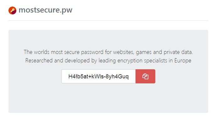 This password is the safest.