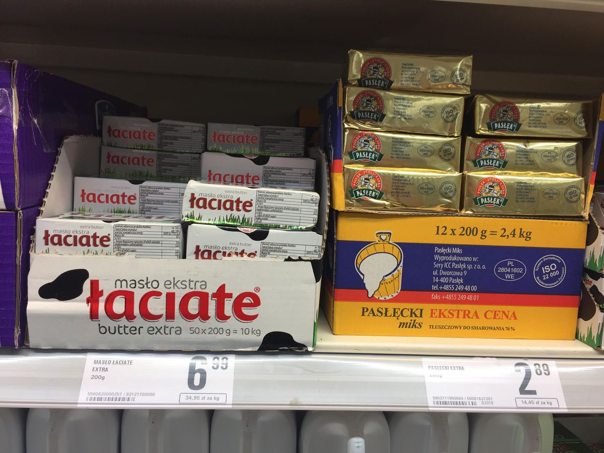 Jak myślisz, że cena masła nie rośnie, to lepiej dokładnie sprawdź opakowanie