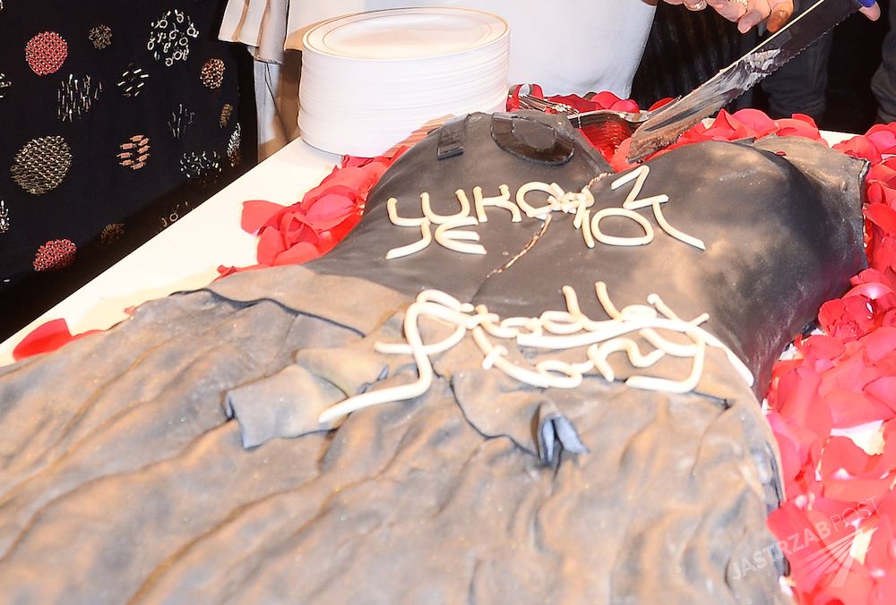 Tort dla Łukasza Jemioła przygotowała cukiernia Słodki Słony Magdy Gessler