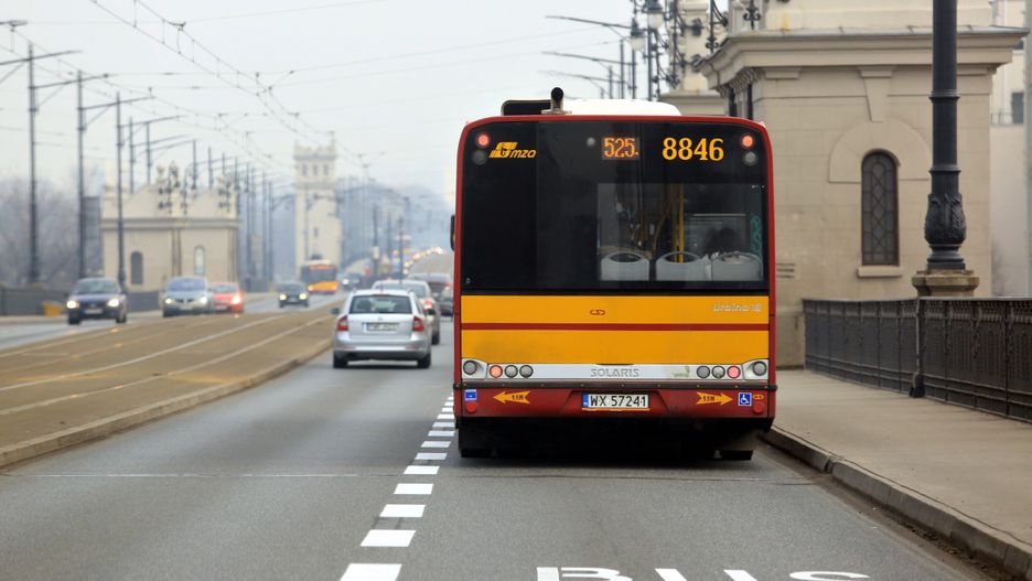 Nowe buspasy w Warszawie 