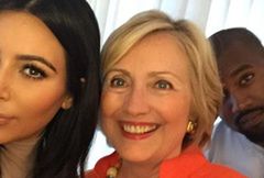 Kim Kardashian zrobiła selfie z Hillary Clinton