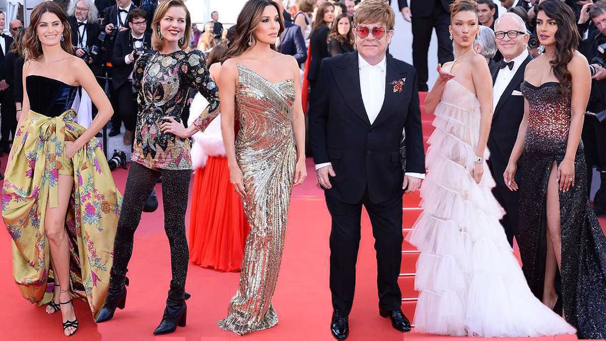 Cannes 2019. Premiera filmu "Rocketman" z udziałem gwiazd: Eva Longoria, Priyanka Chopra, Elton John