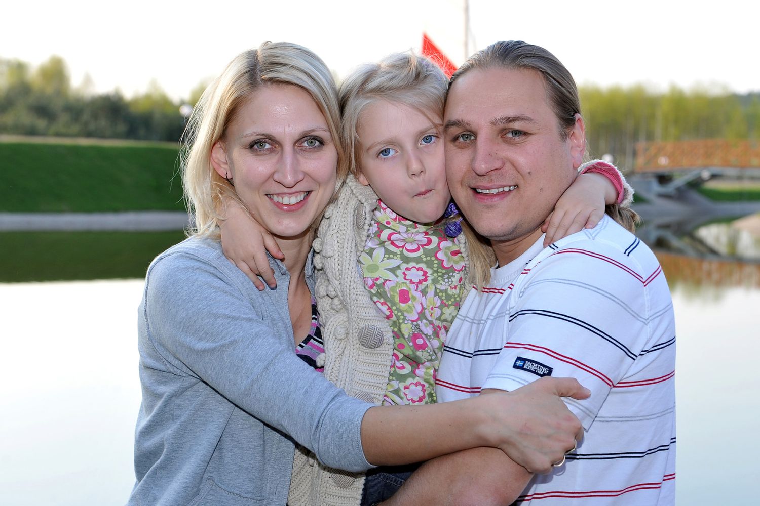 Paweł i Katarzyna Golec z córką Mają