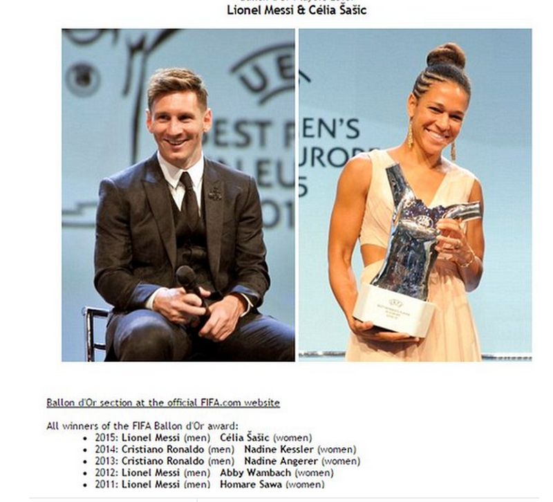 Leo Messi dostanie złota piłkę