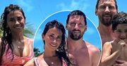 Leo Messi z rodziną w basenie. Antonella w bikini wygląda jak zjawisko. Zrobiło się naprawdę gorąco