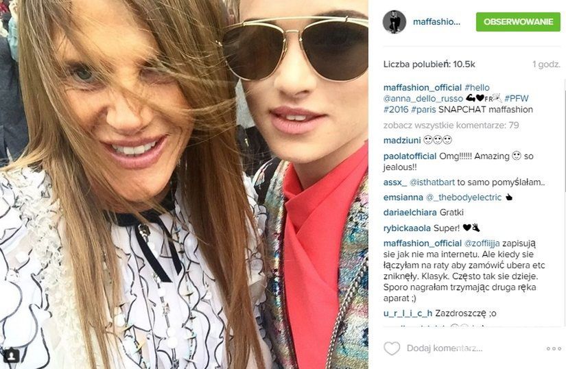 Maffashion i Anna Dello Russo na Paris Fashion Week