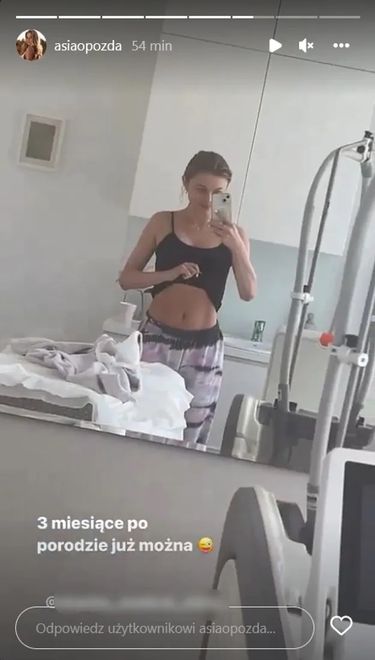 Joanna Opozda - brzuch po ciąży