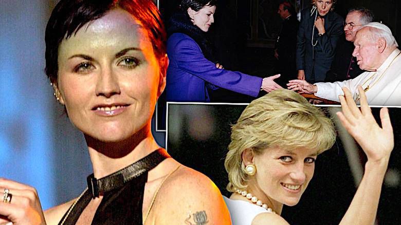 Dolores O’Riordan, Jan Paweł II, księżna Diana