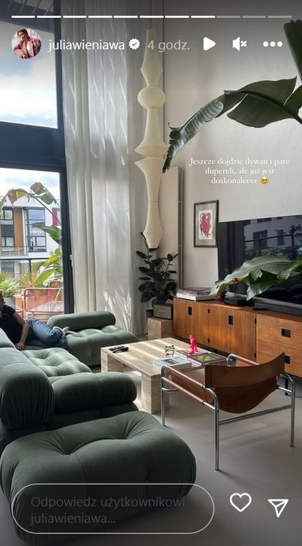 Julia Wieniawa pokazuje salon po remoncie