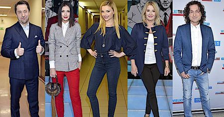 Gwiazdy w Wielkim kabaretowym Teście TVP: Klaudia Halejcio, Izabella Miko, Marcin Miller, Majka Jeżowska