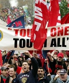 Protesty przeciw reformie prawa pracy w Australii