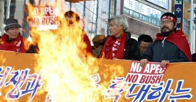 Koreańska policja rozpędziła demonstrantów