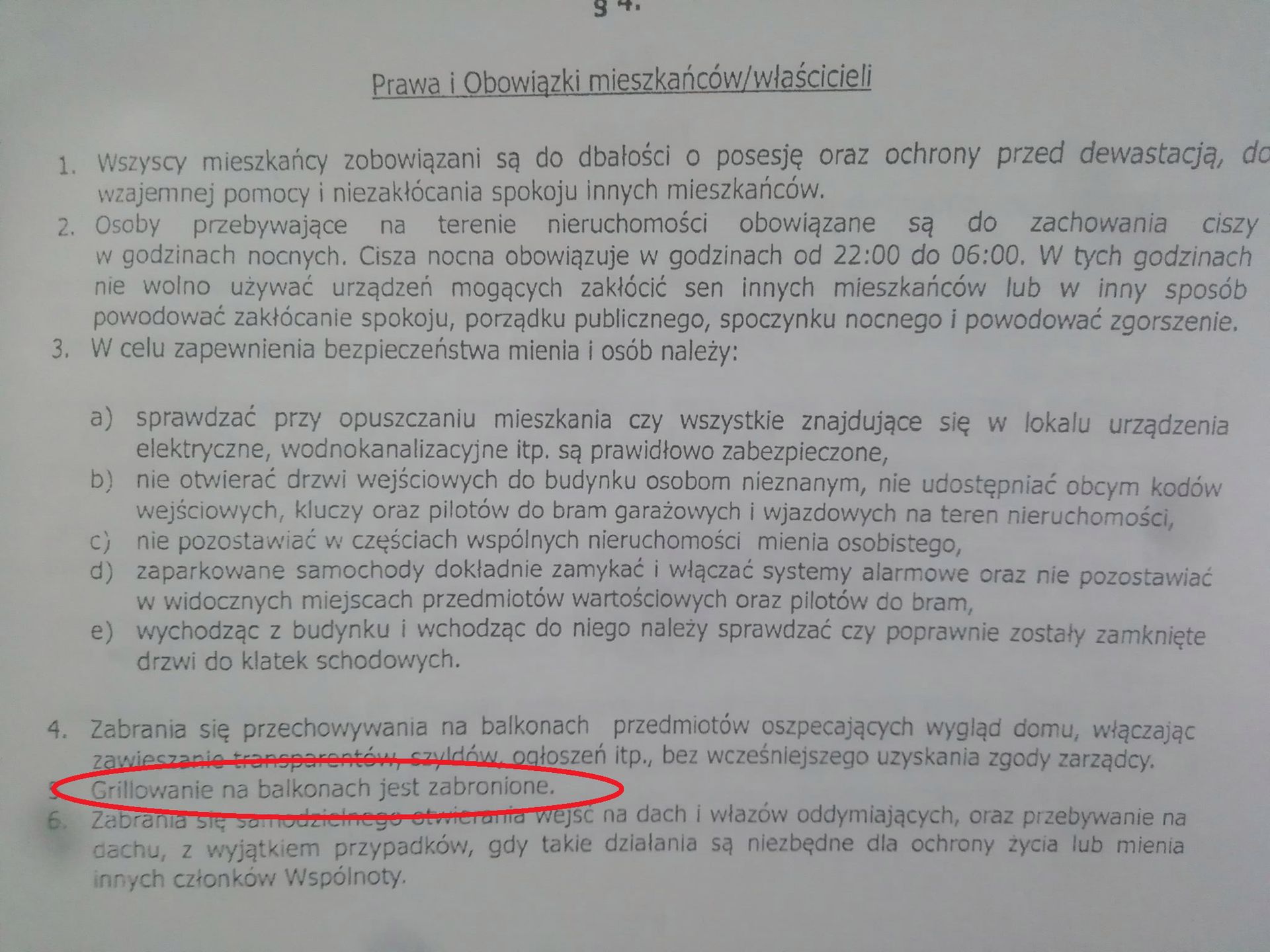 Zakaz grillowania 