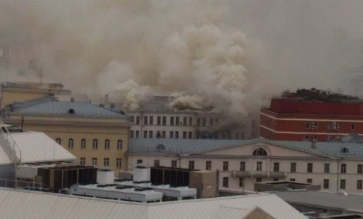 Groźny pożar w Moskwie. Ewakuowano budynek ministerstwa