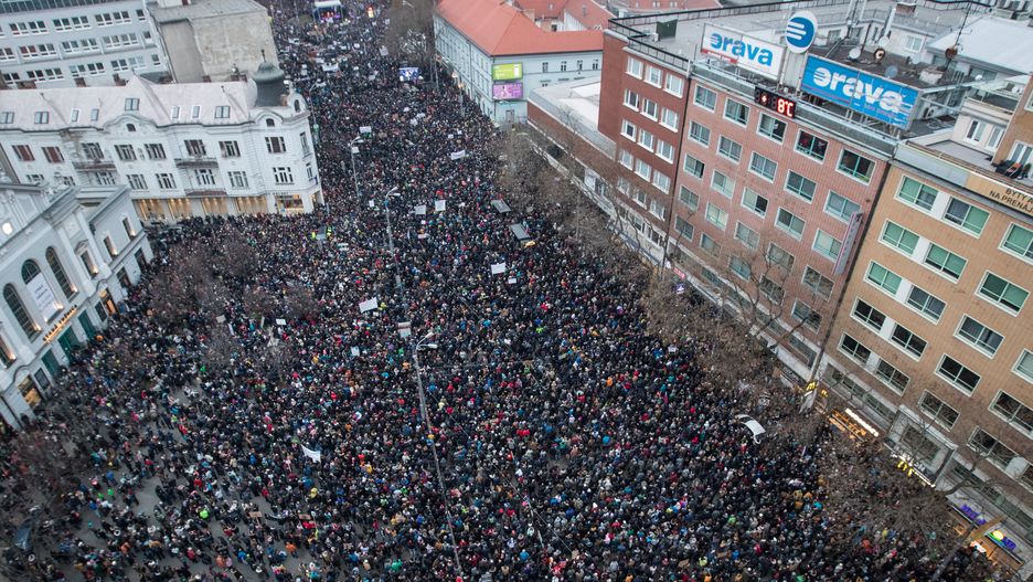 Na Słowacji trwają protesty przeciwko rządowi premiera Roberta Fico