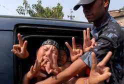 Tybetańczycy protestują w Nepalu