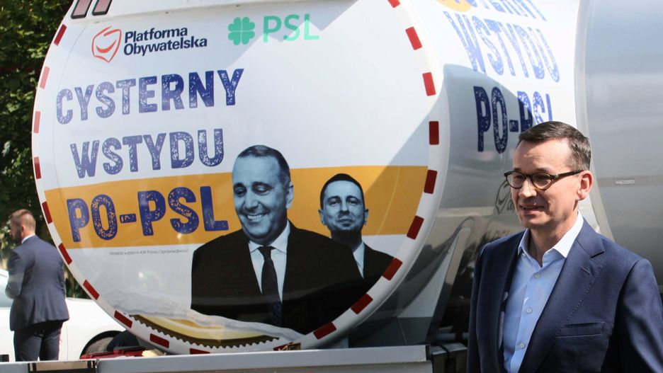 Premier Mateusz Morawiecki i "cysterna wstydu"