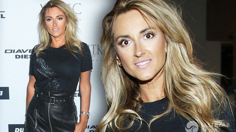 Karolina Szostak w czarnej stylizacji