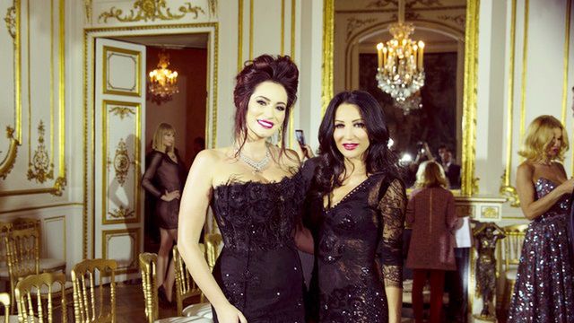 Sylwia Romaniuk i Justyna Steczkowska na Paris Fashion Week